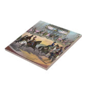 Circus Grand Finale, circa 1872. Tegeltje (Zijkant)