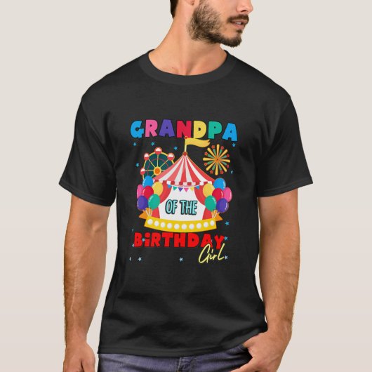 Circus Grandpa van de 'Birthday Girl Carnival' T-shirt (Voorkant)