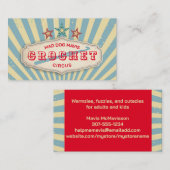  Circus Haak Craft show Verpakking Visitekaartje (Voorkant / Achterkant)