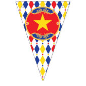  Circus Happy Birthday banner, carnaval Vlaggetjes (Eerste vlag)