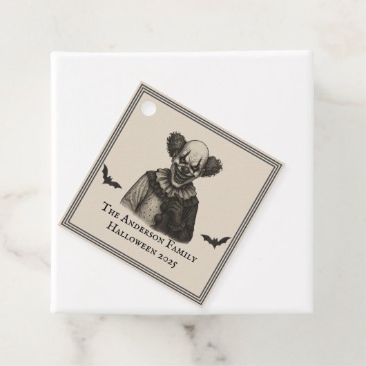 circus | Haunted Carnival Theme Halloween Bedankjes Labels (In situ)
