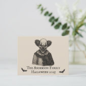 circus | Haunted Carnival Theme Halloween Briefkaart (Staand voorkant)