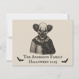  circus   Haunted Carnival Theme Halloween Briefkaart