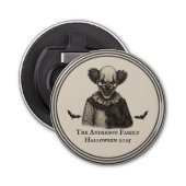  circus | Haunted Carnival Theme Halloween Button Flesopener (Voorkant)