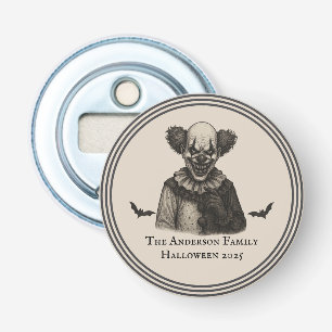  circus   Haunted Carnival Theme Halloween Button Flesopener