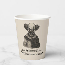 circus | Haunted Carnival Theme Halloween Papieren Bekers
