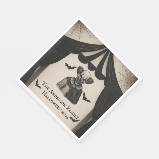  circus | Haunted Carnival Theme Halloween Servet (Hoek)