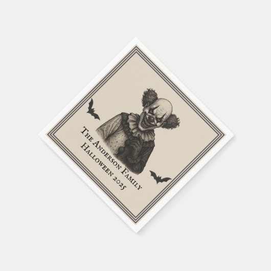  circus | Haunted Carnival Theme Halloween Servet (Hoek)