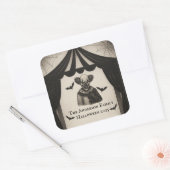  circus | Haunted Carnival Theme Halloween Vierkante Sticker (Envelop)