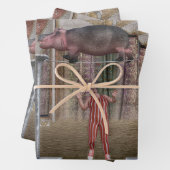 Circus Hippo Balancing Inpakpapier Vel (In situ)