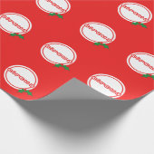 Circus Holly Jolly Wrapping Paper Cadeaupapier (Hoek)