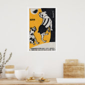 Circus Honden Met Bal - Matchbox Print - Esthetisc (Keuken)