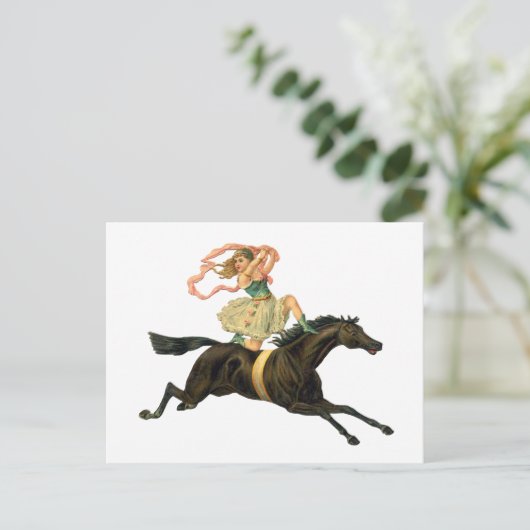Circus Horse and Dancer Briefkaart (Staand voorkant)