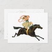 Circus Horse and Dancer Briefkaart (Voorkant / Achterkant)