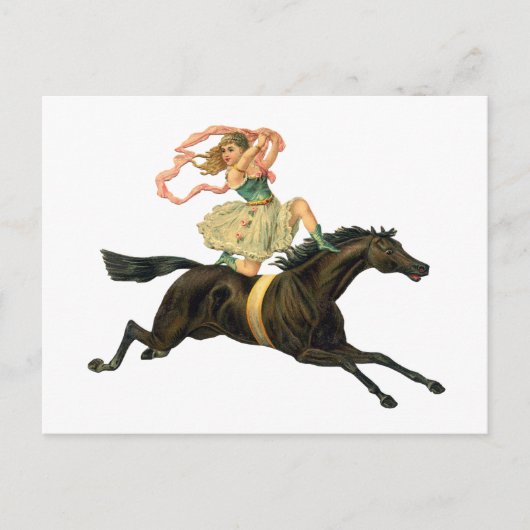 Circus Horse and Dancer Briefkaart (Voorkant)