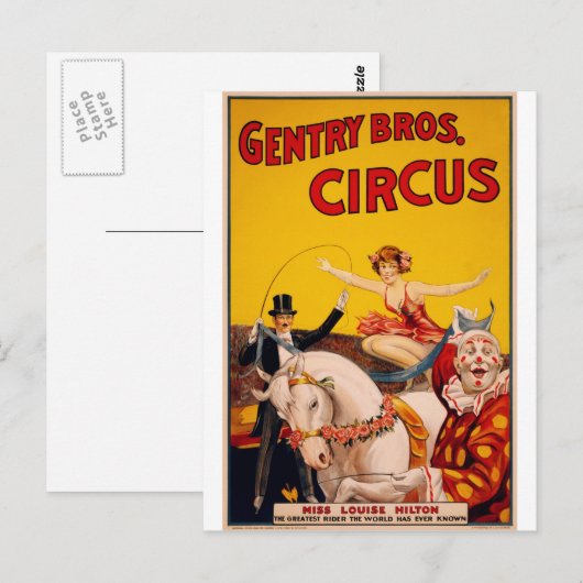 Circus Horse Briefkaart (Voorkant / Achterkant)