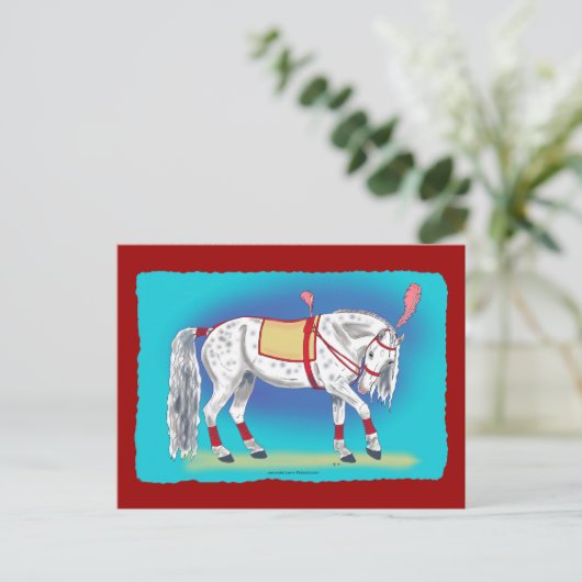 Circus Horse Briefkaart (Staand voorkant)