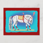 Circus Horse Briefkaart (Voorkant)