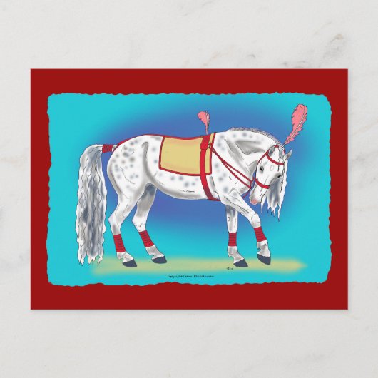 Circus Horse Briefkaart (Voorkant)