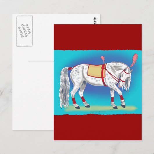 Circus Horse Briefkaart (Voorkant / Achterkant)