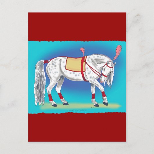 Circus Horse Briefkaart (Voorkant)