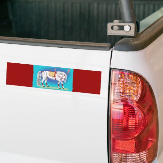 Circus Horse Bumpersticker (Op Truck)