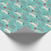 Circus Horse Merry-kersttekst Sjabloon Cadeaupapier (Hoek)