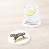  Circus Horse Zandsteen Onderzetter (Zijkant)