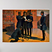  Circus: Houdini en de Circus, 1908 Poster (Voorkant)