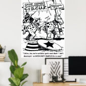 Circus Humor, Geen Inferioriteitscomplex, Grappig Poster (Thuiskantoor)