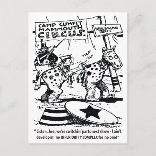 Circus Humor, Geen Minderwaardigheidscomplex, Grap Briefkaart