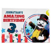 Circus IJsbeer Directeur Verjaardag Groot Cadeauzakje (Achterkant)