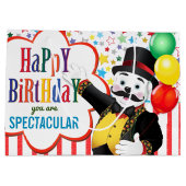 Circus Ijsbeer Kinderverjaardag Groot Cadeauzakje (Achterkant)