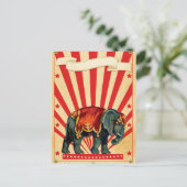  Circus Illustratie Kunst Oud Antiek Briefkaart (Staand voorkant)