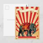  Circus Illustratie Kunst Oud Antiek Briefkaart (Voorkant / Achterkant)
