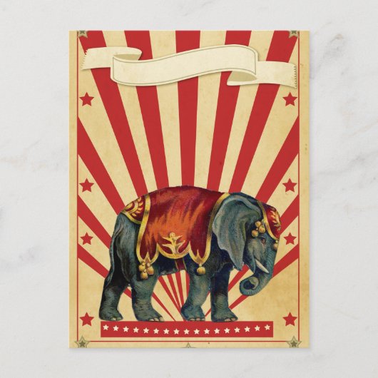  Circus Illustratie Kunst Oud Antiek Briefkaart (Voorkant)