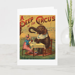 Circus Illustratie Kunst Oud Antiek Kaart