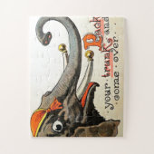  Circus Illustratie Kunst Oud Antiek Legpuzzel (Verticaal)