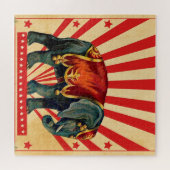  Circus Illustratie Kunst Oud Antiek Legpuzzel (Horizontaal)