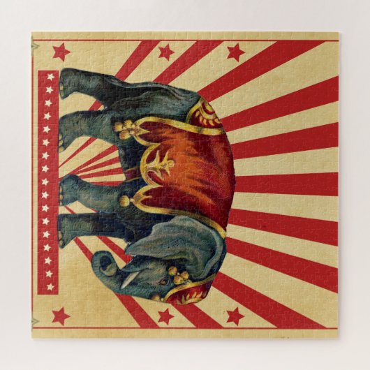  Circus Illustratie Kunst Oud Antiek Legpuzzel (Horizontaal)