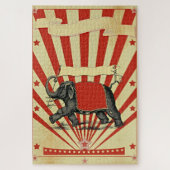  Circus Illustratie Kunst Oud Antiek Legpuzzel (Verticaal)