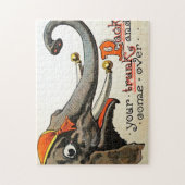 Circus Illustratie Kunst Oud Antiek Legpuzzel (Verticaal)