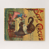 Circus Illustratie Kunst Oud Antiek Legpuzzel (Horizontaal)