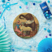 Circus Illustratie Kunst Oud Antiek Papieren Bordje (Feest)