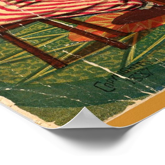  Circus Illustratie Kunst Oud Antiek Poster (Hoek)