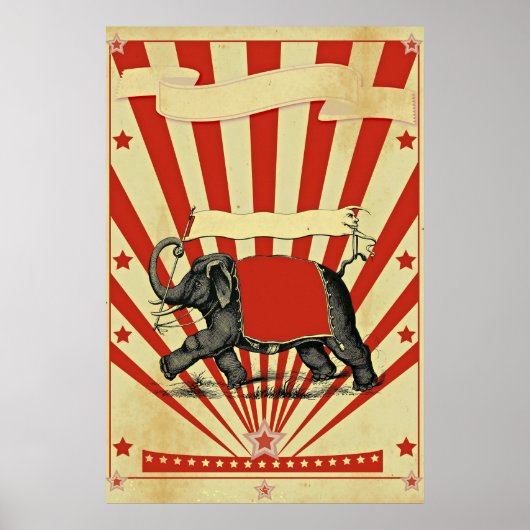 Circus Illustratie Kunst Oud Antiek Poster (Voorkant)