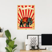  Circus Illustratie Kunst Oud Antiek Poster (Thuiskantoor)