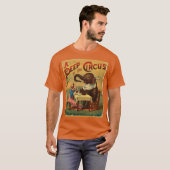  Circus Illustratie Kunst Oud Antiek T-shirt (Voorkant volledig)