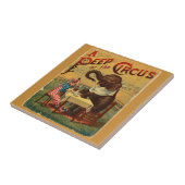  Circus Illustratie Kunst Oud Antiek Tegeltje (Zijkant)