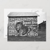 Circus in Tennessee, jaren dertig Briefkaart (Voorkant / Achterkant)